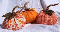 Pumpkin Decorations - set of 3 -on sale!