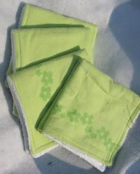 Green Flower Un-paper Towel Set! AUCTION