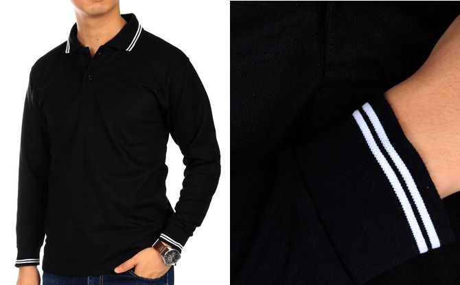 buy pria poloshirt lengan panjang polos bisa jadi buy pria poloshirt lengan panjang polos bisa jadi