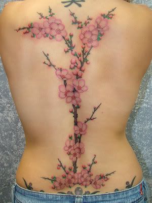 Women Side Body Japanese Cherry Blossom Tattoos Women Side Body Japanese