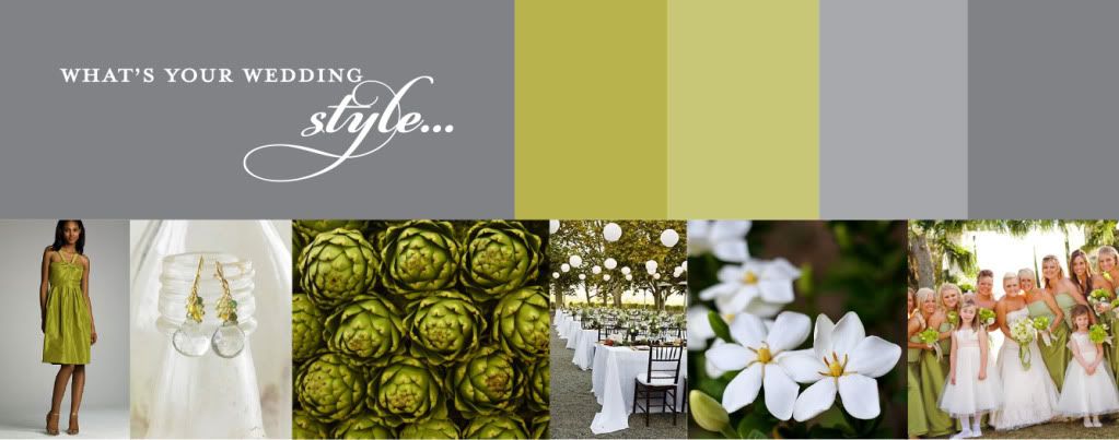 I love love LOVE chartreuse green paired with grey and white 