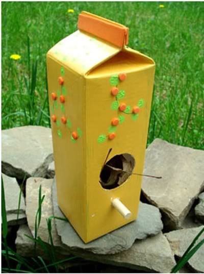 Homemade bird feeders