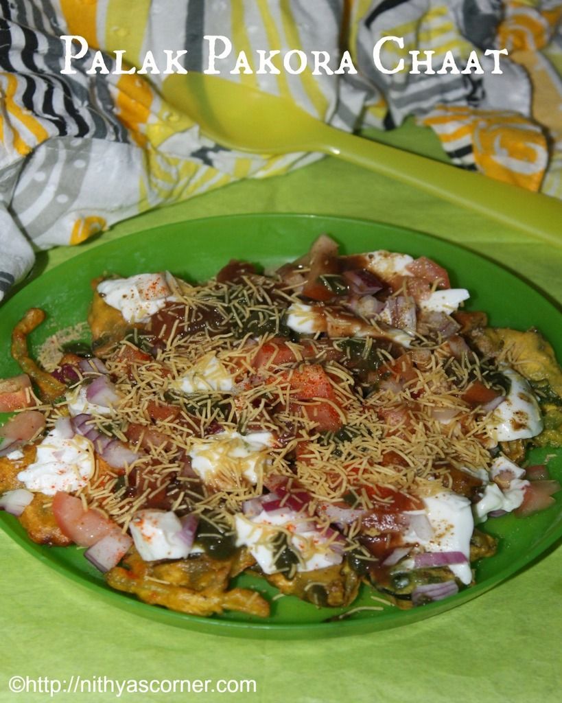 Palak Chaat Recipe, Palak Pakore Ki Chaat Recipe Palak Pakore Ki Chaat