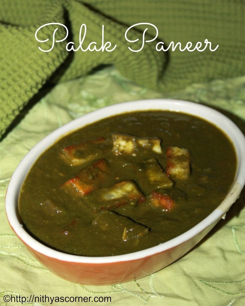 Palak Paneer Recipe,Saag Paneer Recipe palak paneer recipe with step by step photos