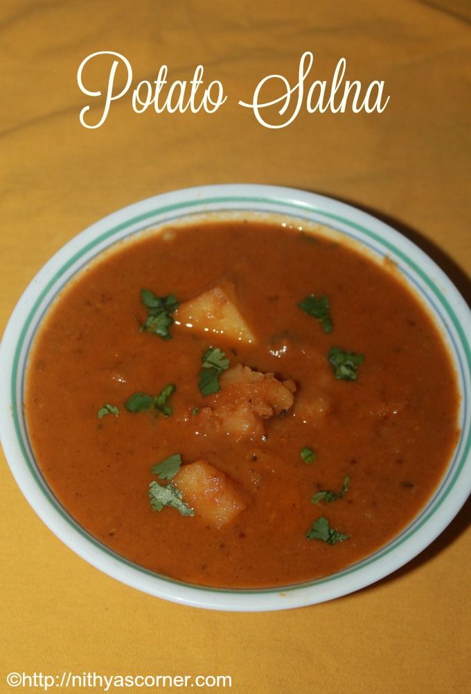 Potato Salna for Parotta recipe Potato Salna Recipe