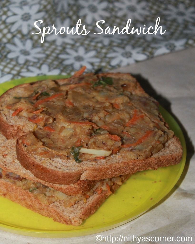 Sprouts sandwich recipe how to make sprouts sandwich recipe