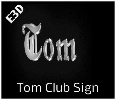 Tom club sign