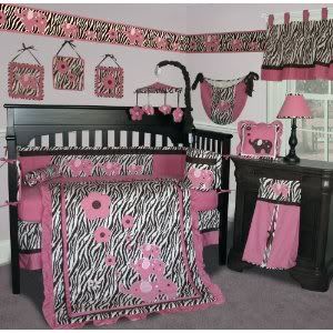 Queen Bedroom Sets on Pink And Blue Zebra Crib Bedding