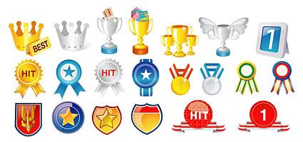 Medals and trophies vector sharegraphic.com