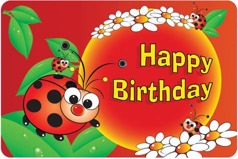 Vectors: Happy Birthday card