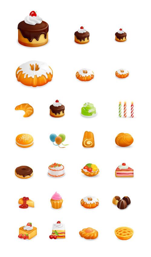 Western-style cakes Vector & Icons sharegraphic.com