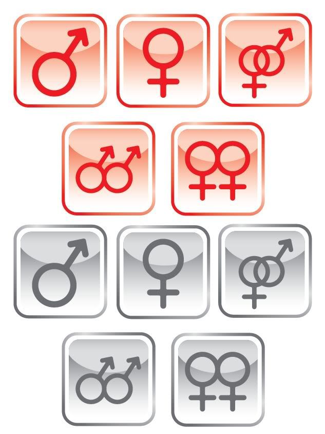 Sex symbol set vector sharegraphic.com