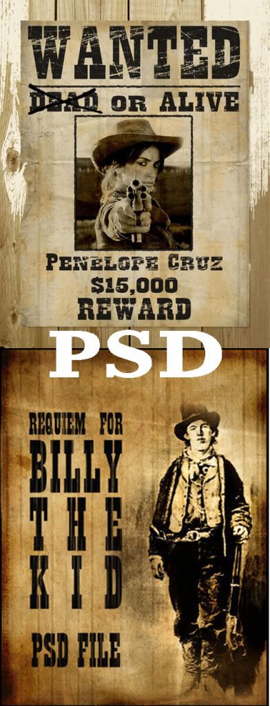 PSD-Wanted Poster sharegraphic.com