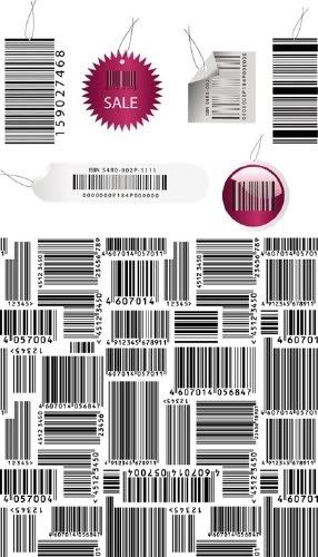 Barcodes Vector Mix graphic4all.com
