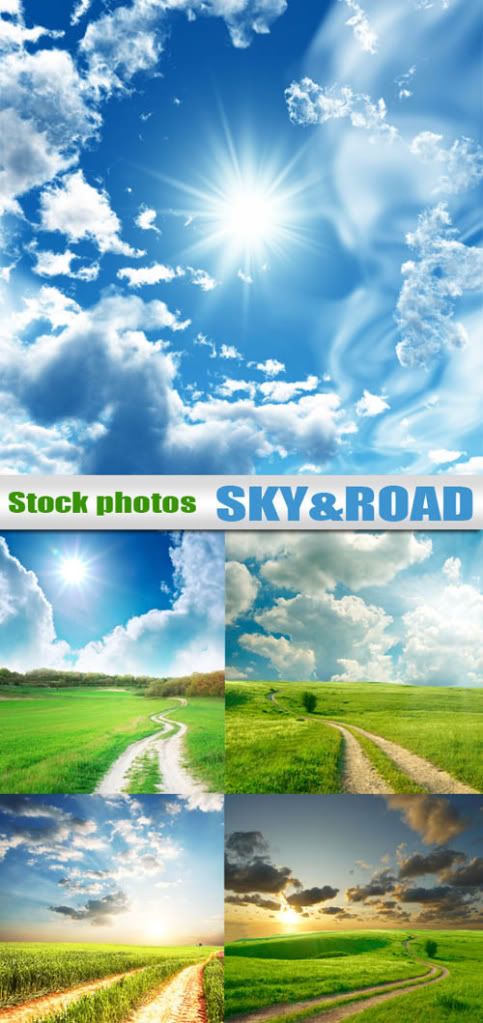 Sky & road stock photo http://www.graphic4all.com/
