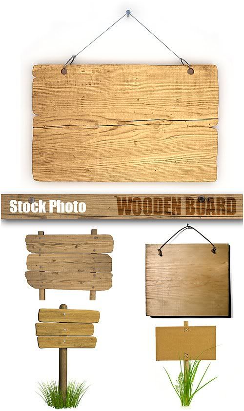 Stock Photo - Wooden Board graphic4all.com