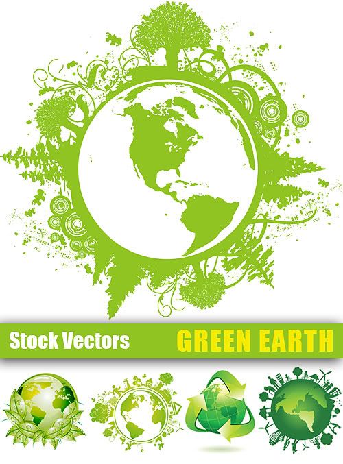wallpaper earth green. Stock Vectors – Green Earth