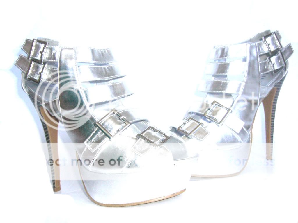   Strappy Platform Dress Sandals High 5 inch Heels Size 5.5 10  