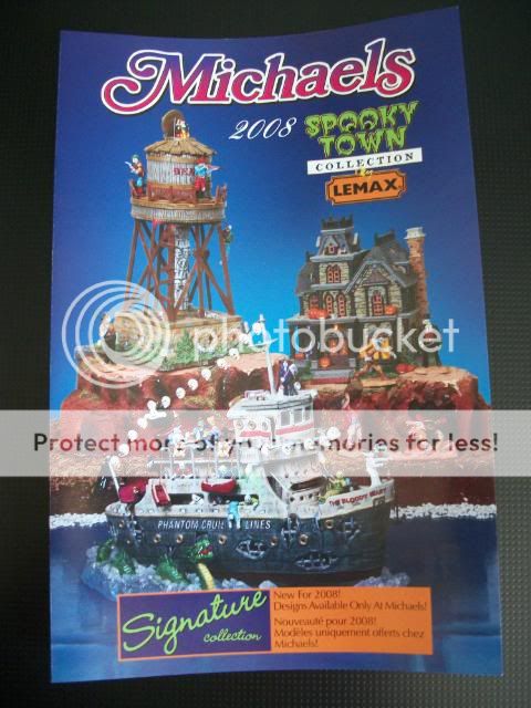 LEMAX SPOOKY TOWN BROCHURE CATALOG Michaels 2008 RARE Halloween 